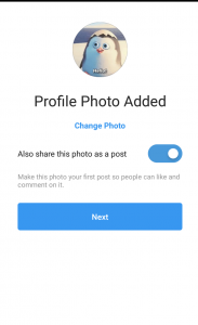 creating instagram account