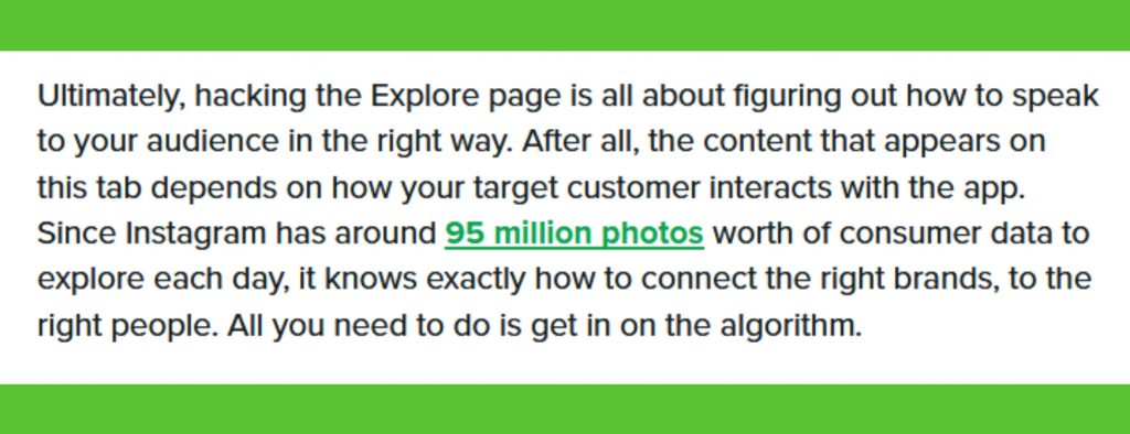 explore page messed