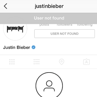 why is instagram saying user not found