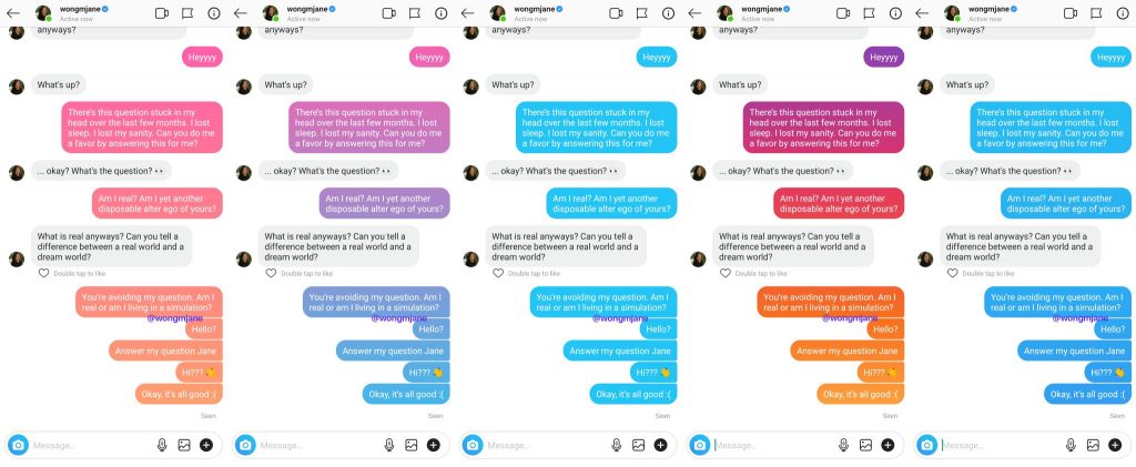 Instagram testing Gradient Direct Threads Theme