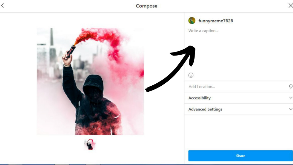 Instagram Post from Desktop