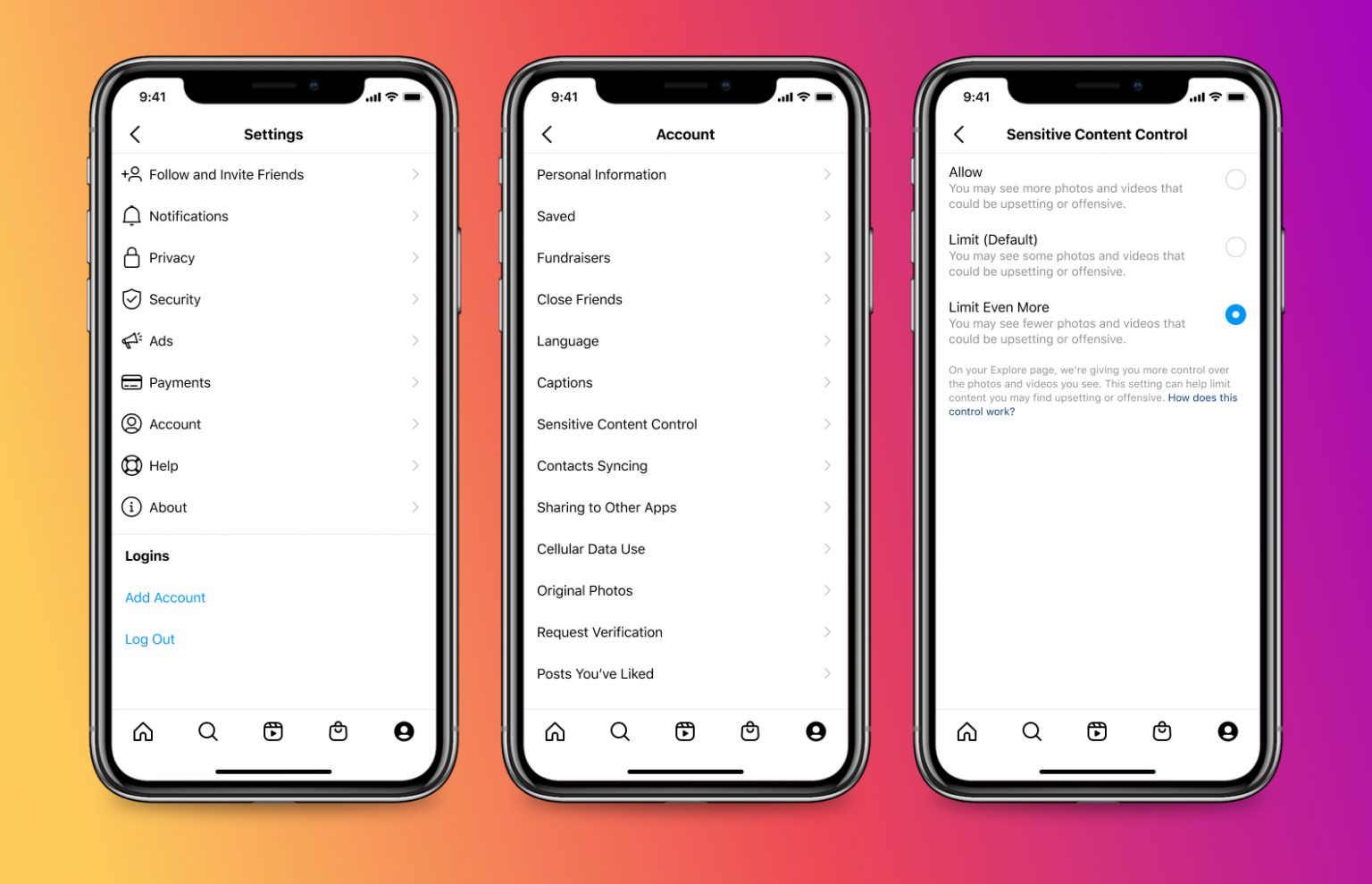 How To Use Sensitive Content Control On Instagram Click Here 
