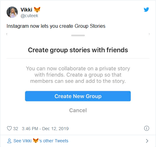 Instagram Group Story Feature