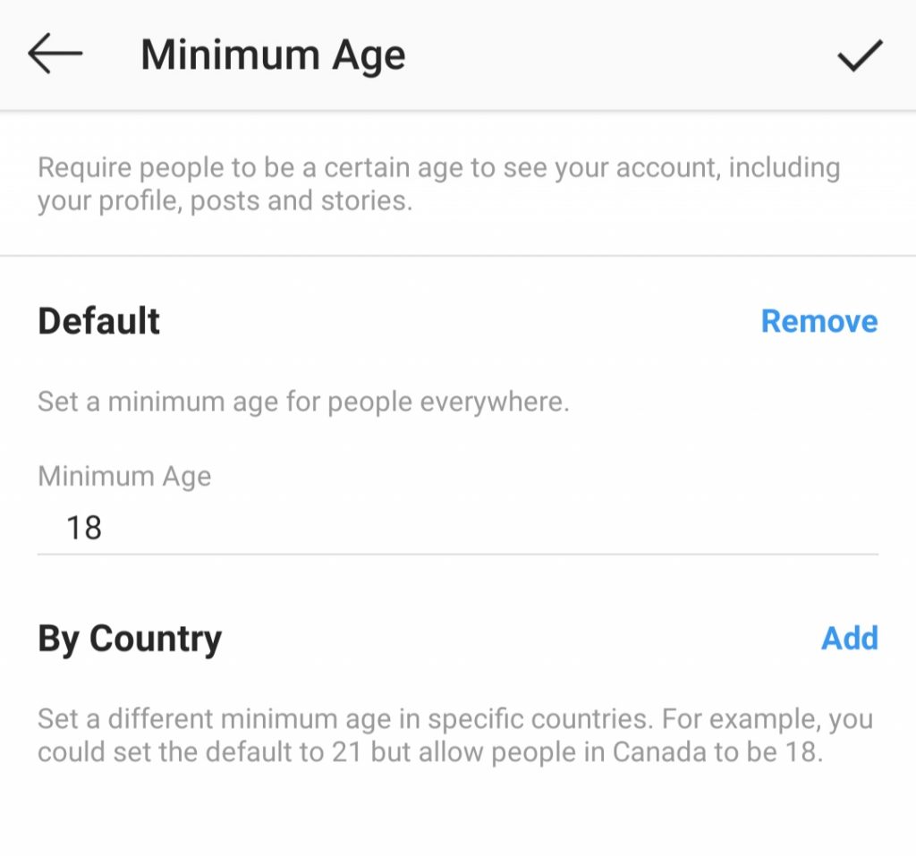Age-Restriction feature for Creators and Businesses